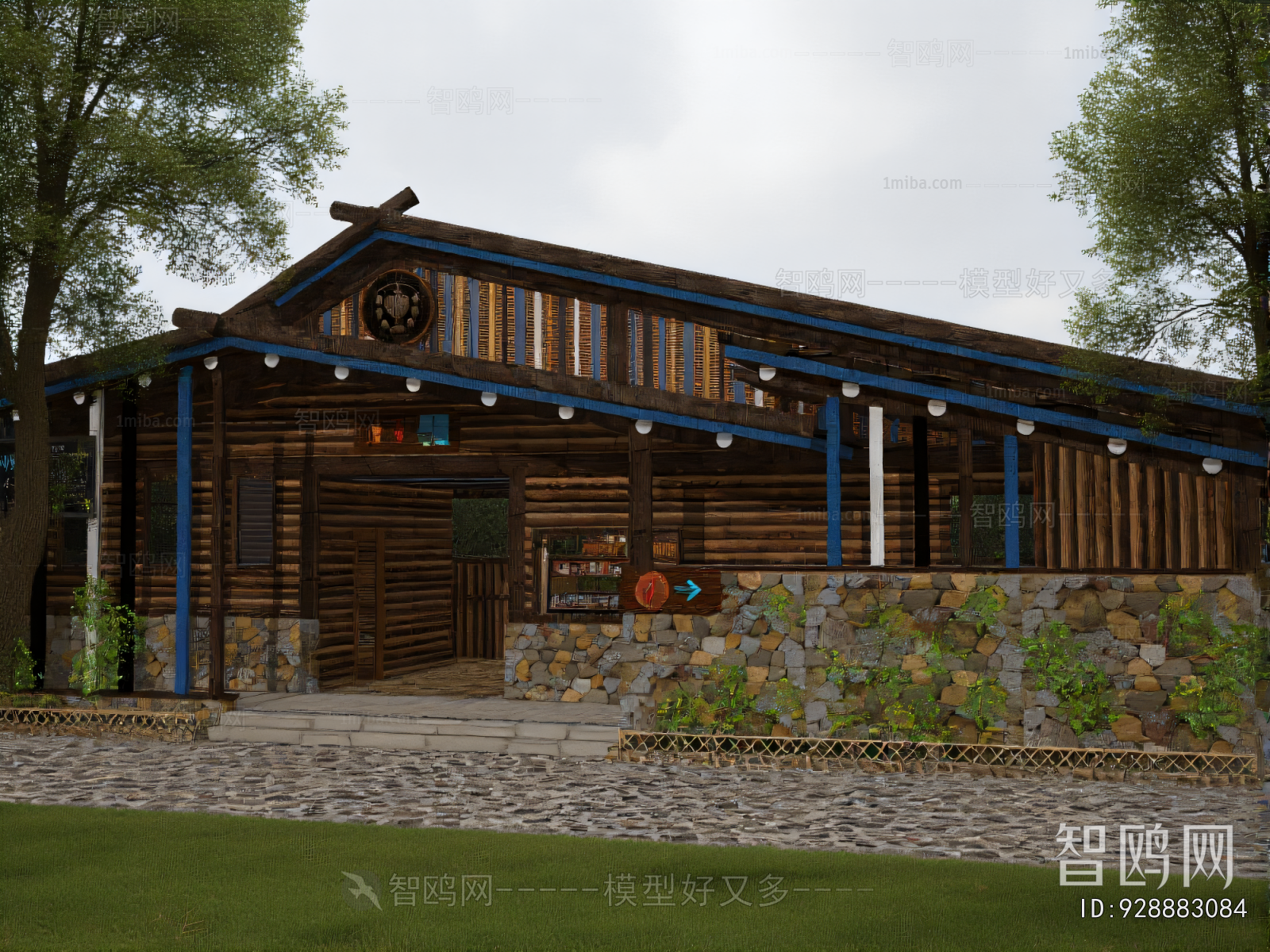 New Chinese Style Appearance Of Commercial Building
