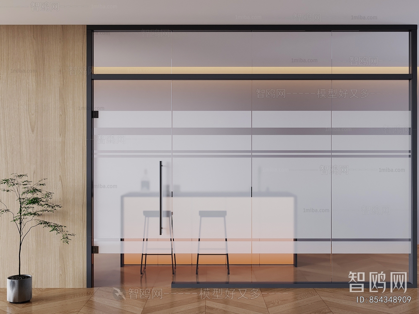 Modern Glass Screen Partition