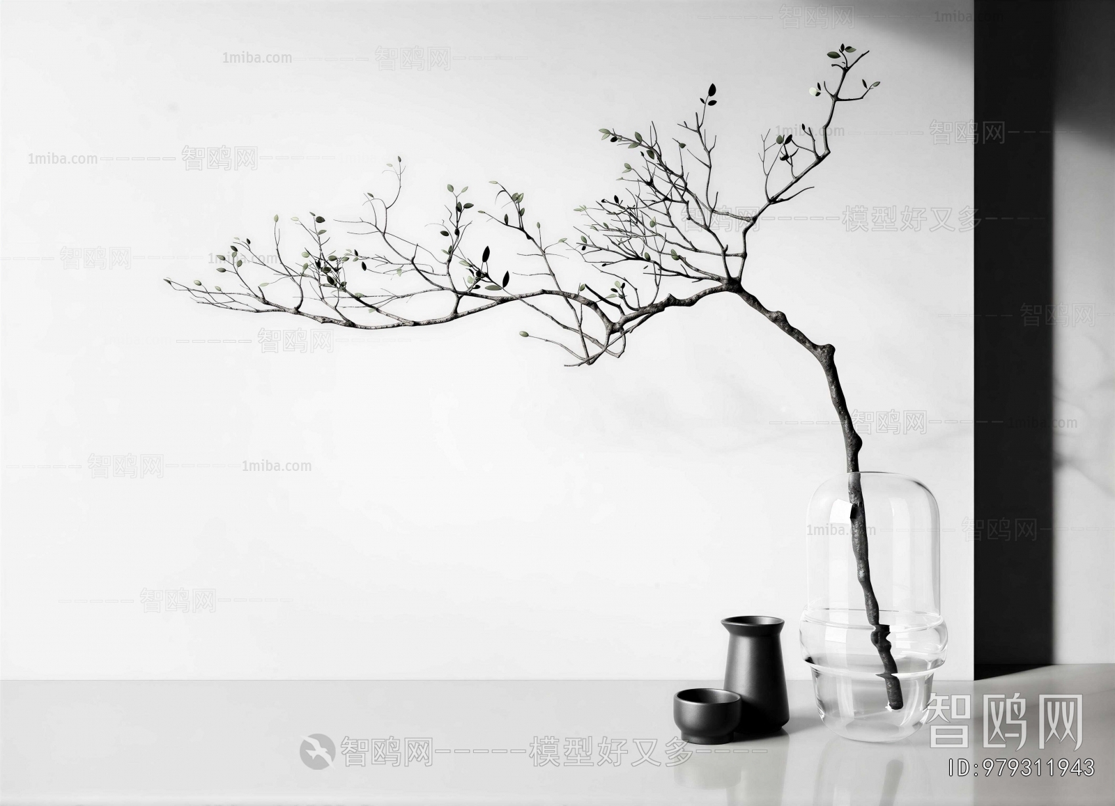 Wabi-sabi Style Dried Branch
