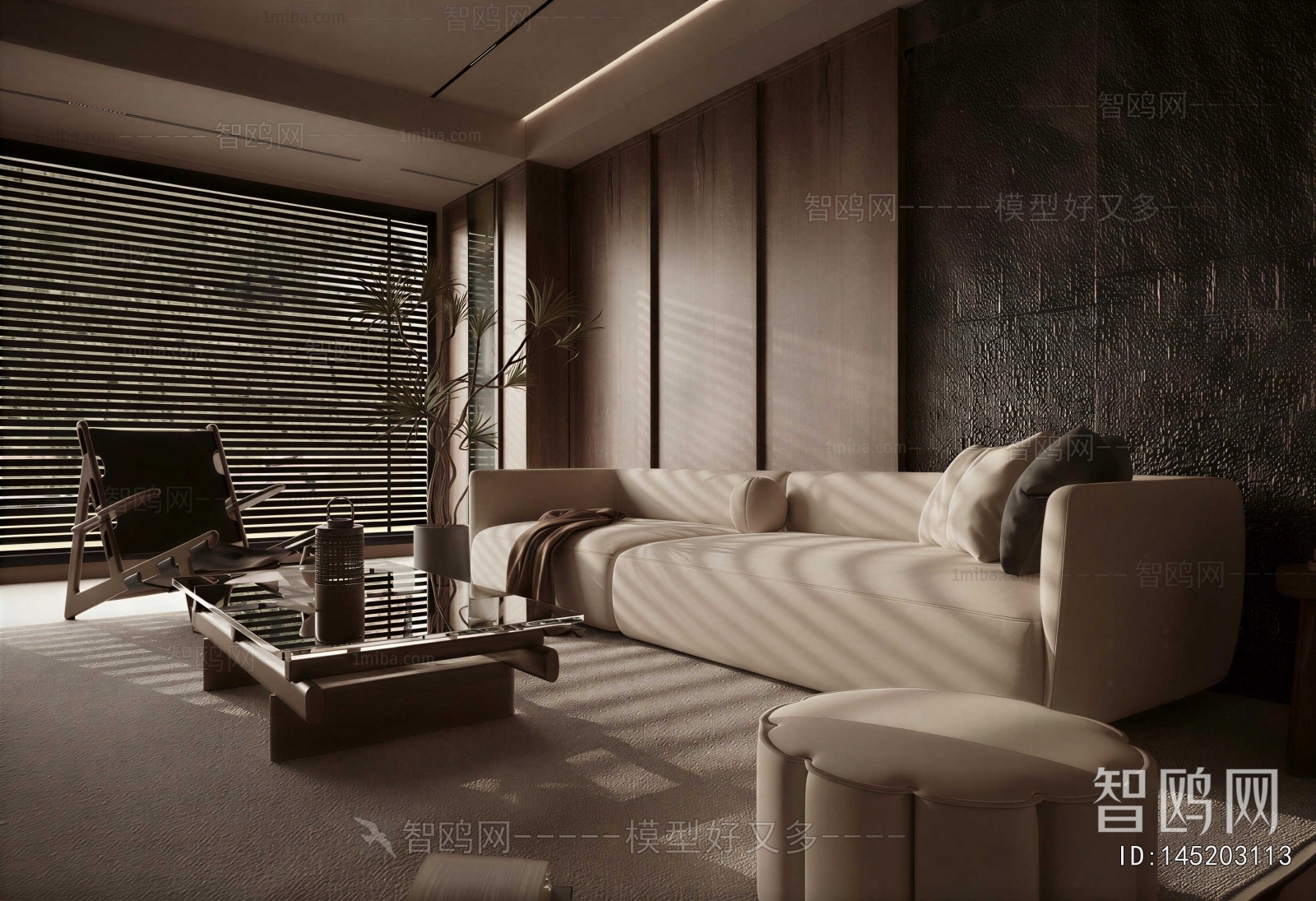 Wabi-sabi Style A Living Room