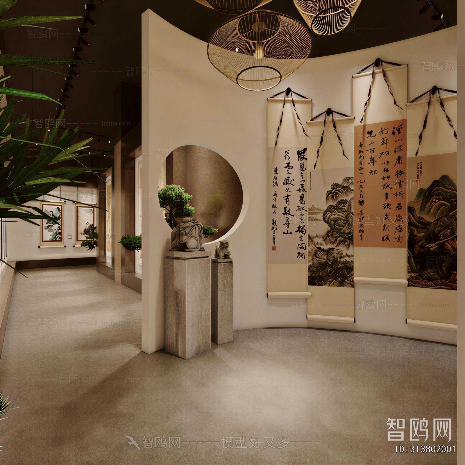 New Chinese Style Exhibition Hall