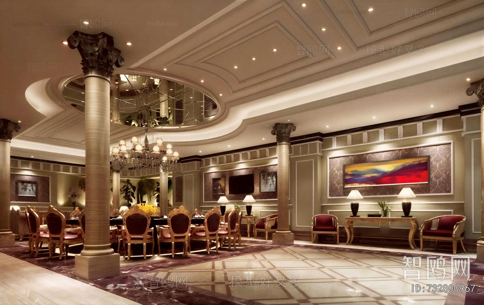 New Classical Style Lobby Hall