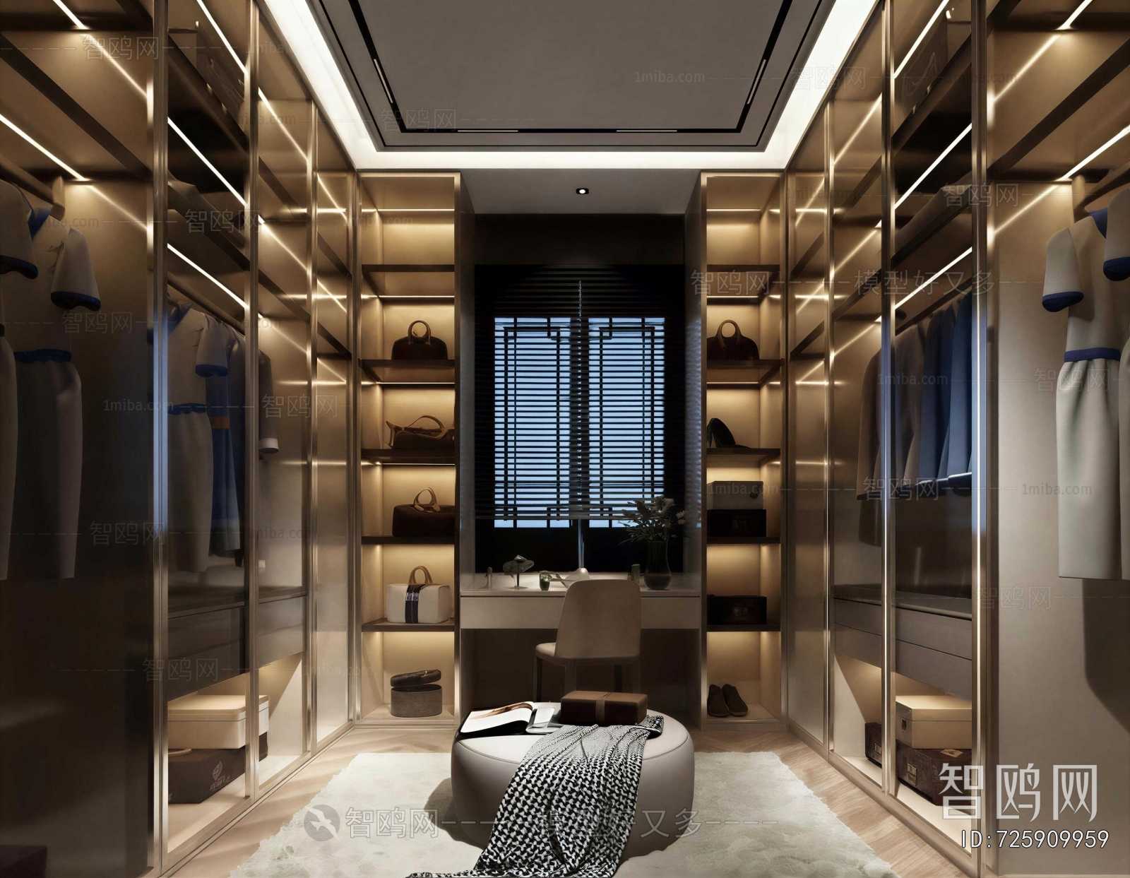 Modern Clothes Storage Area