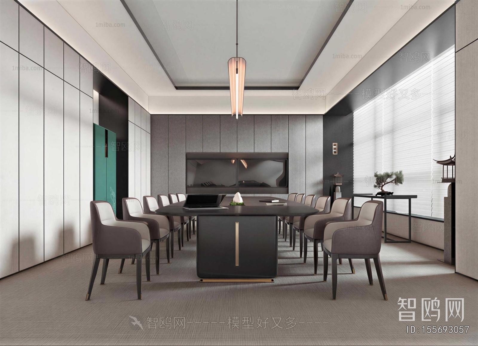 New Chinese Style Meeting Room