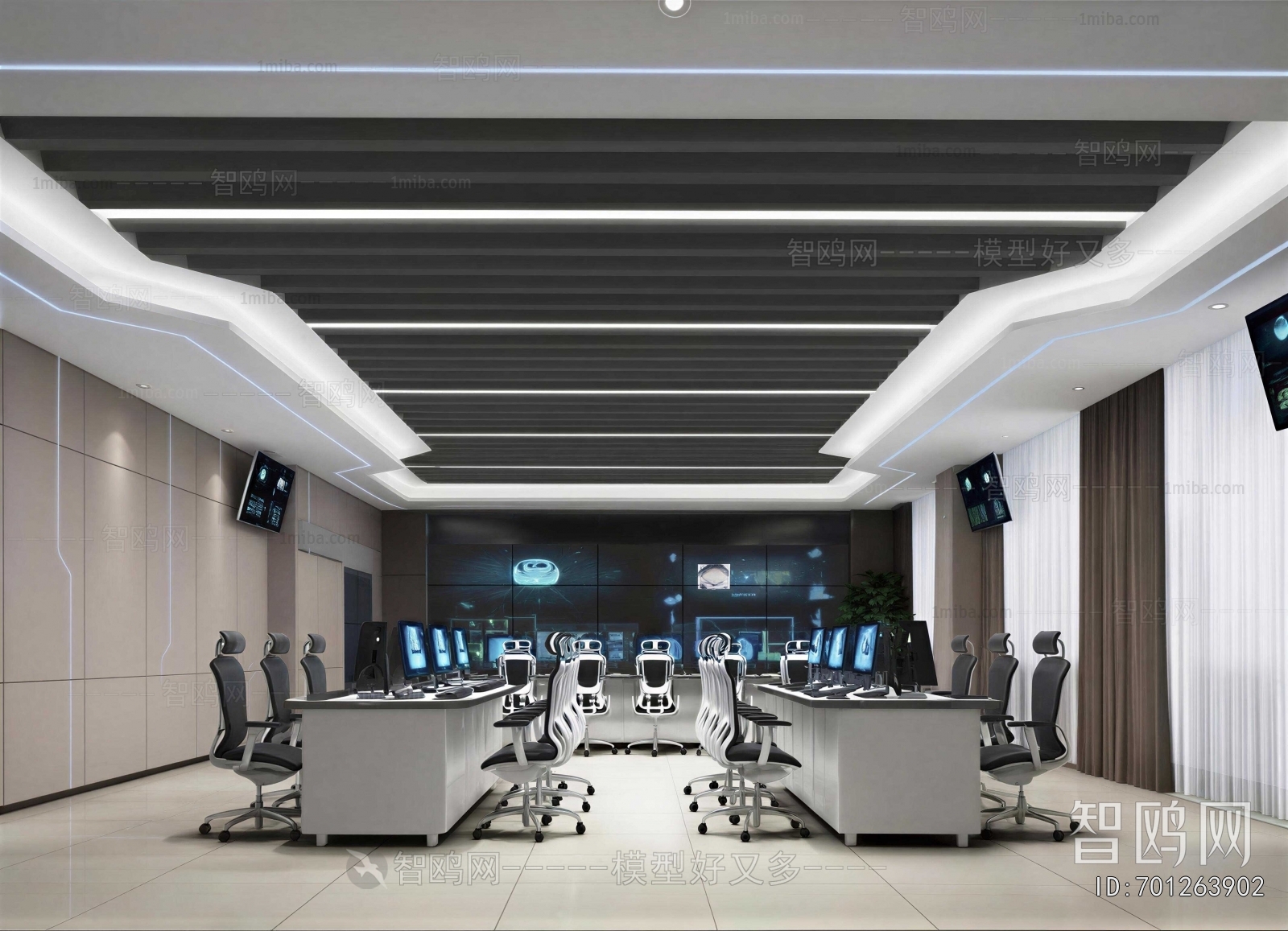 Modern Monitor Room