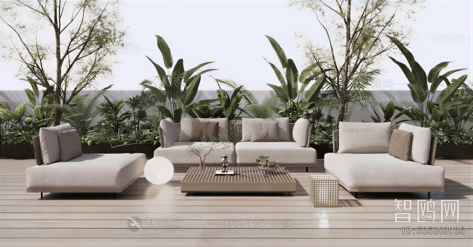 Wabi-sabi Style Sofa Combination