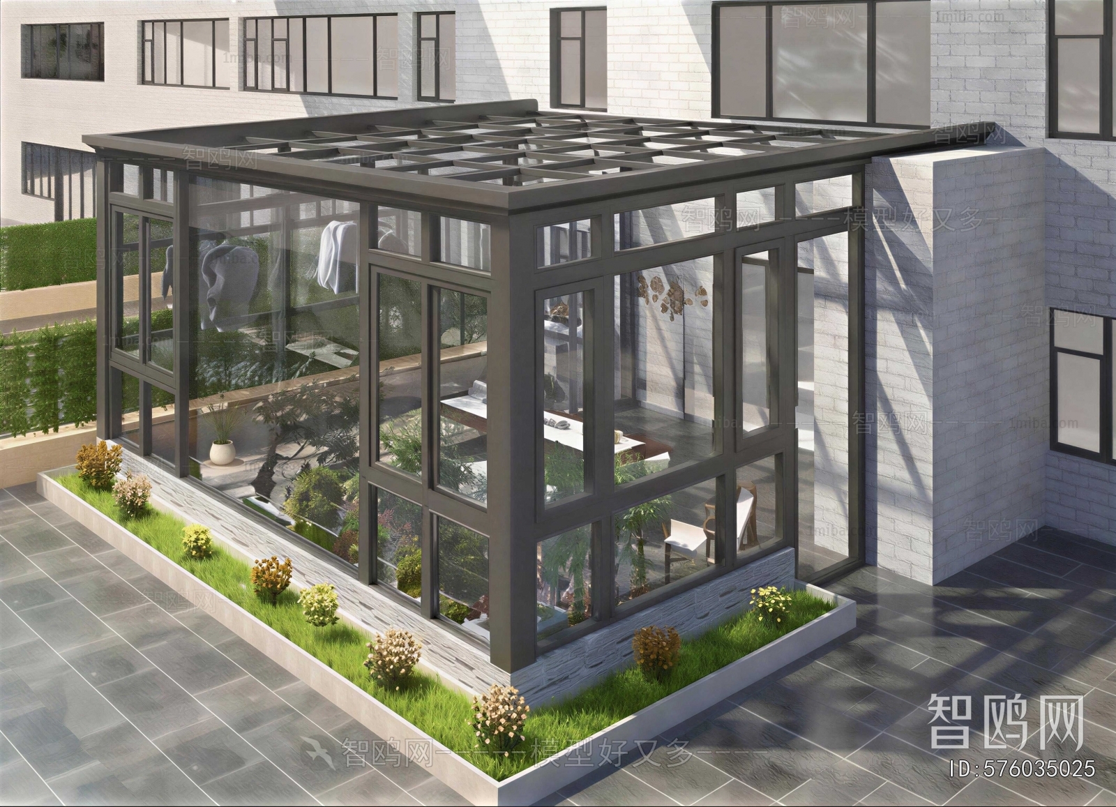 Modern Glass Sunshine Room