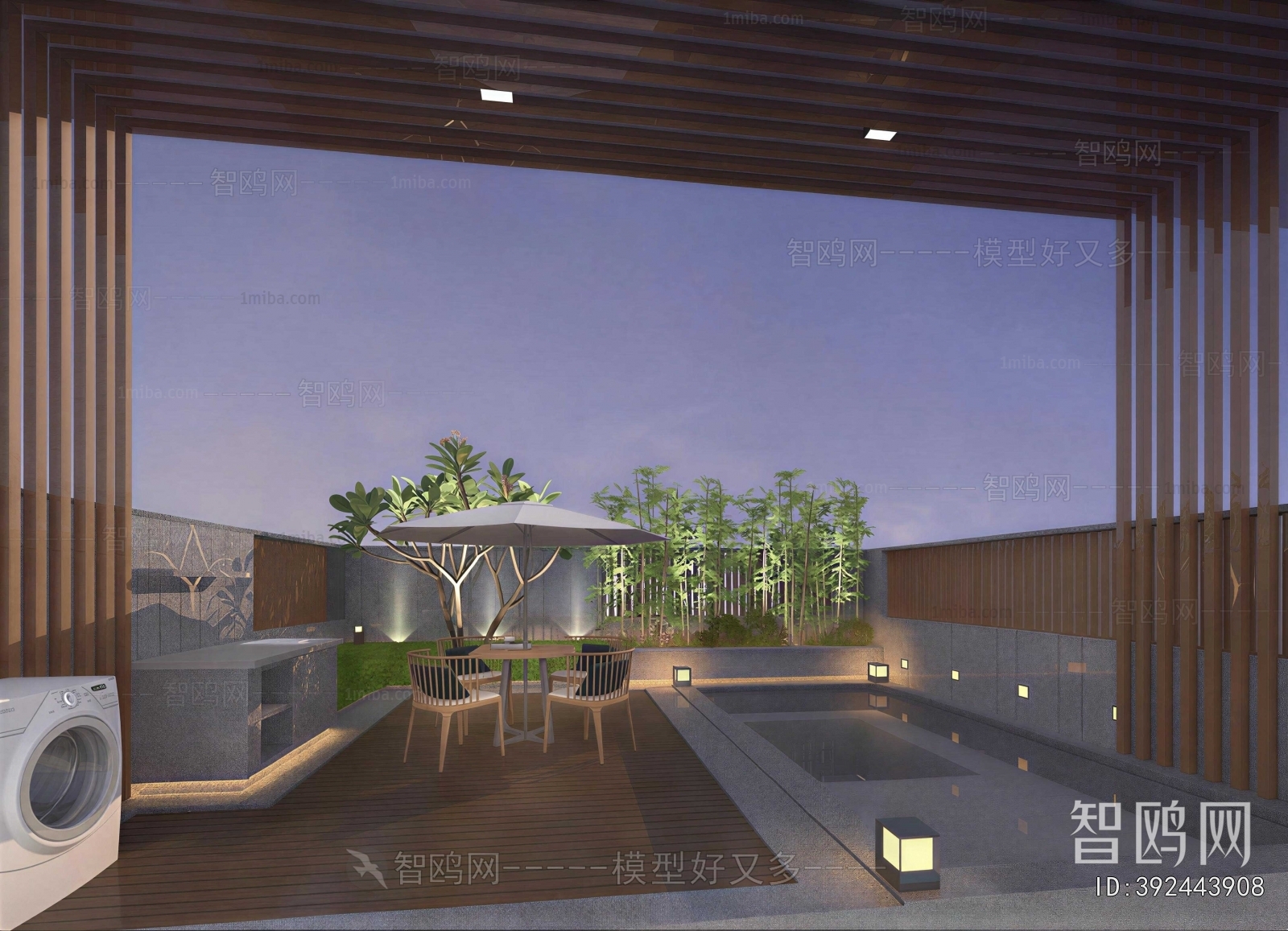 New Chinese Style Terrace