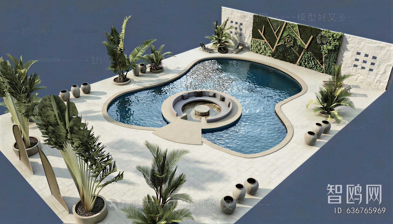 Modern Courtyard/landscape
