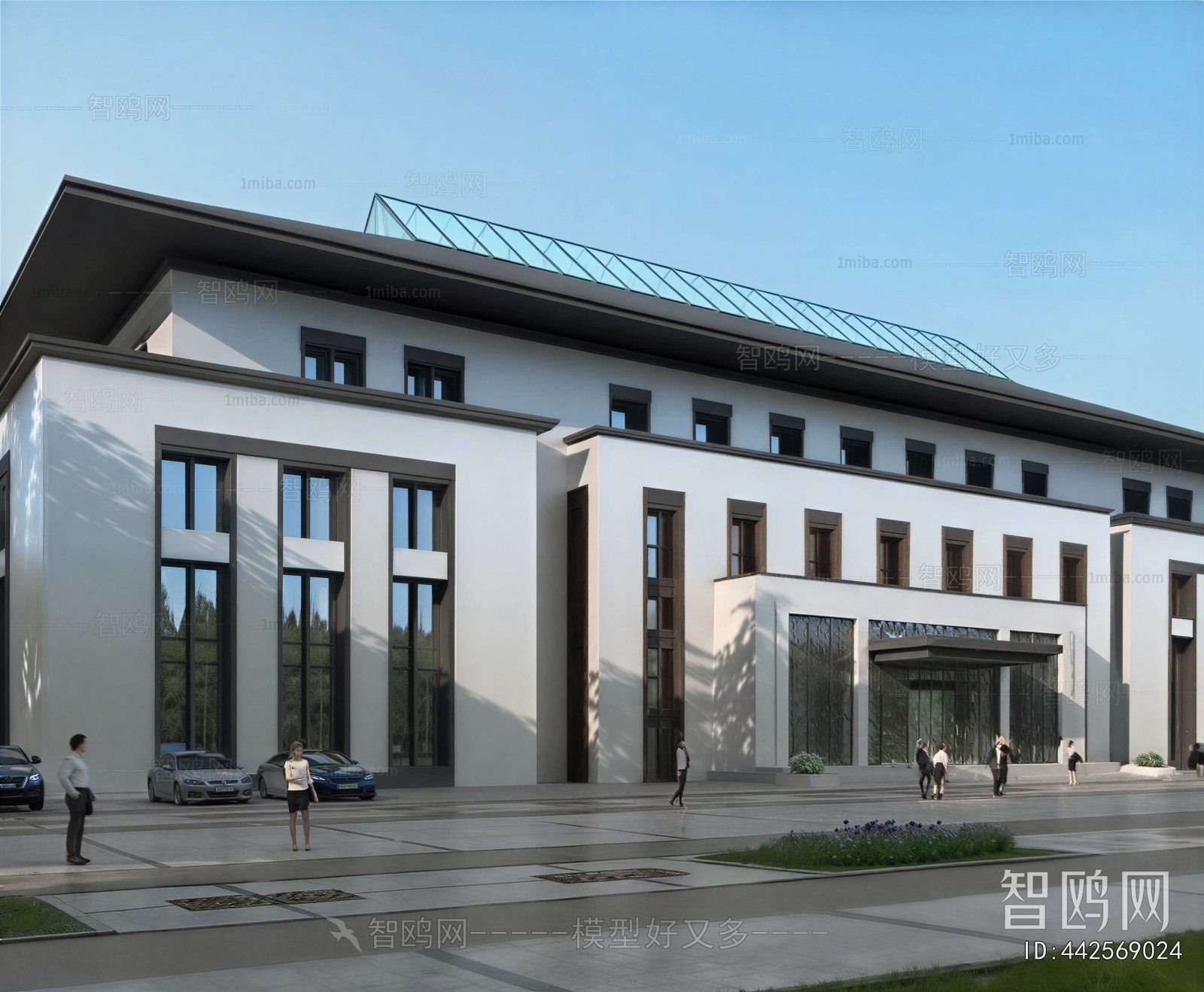 New Chinese Style Building Appearance