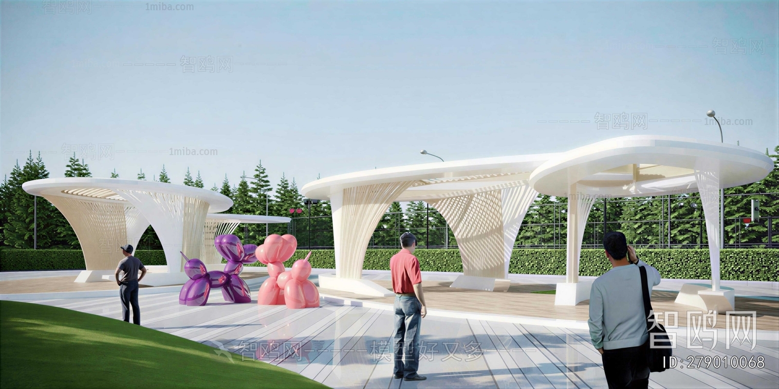 Modern Park Landscape