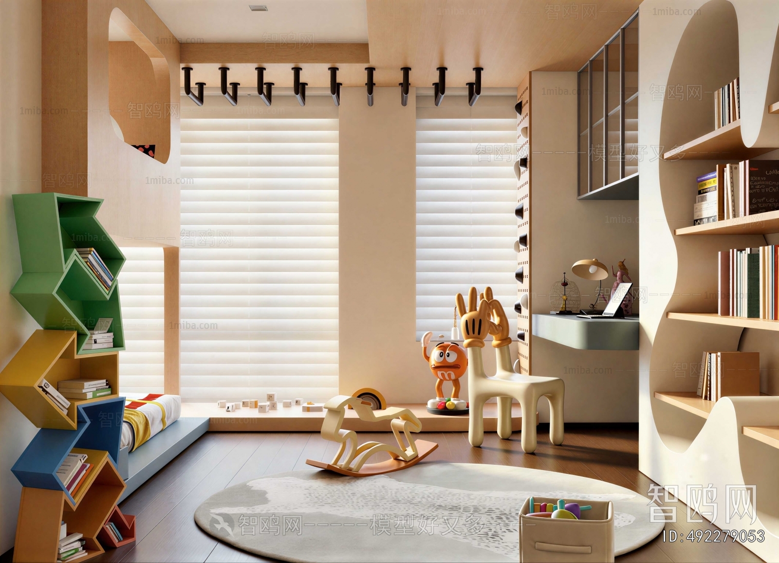 Modern Children's Room Activity Room