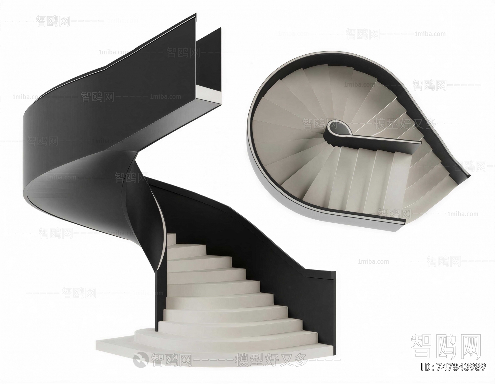 Modern Rotating Staircase