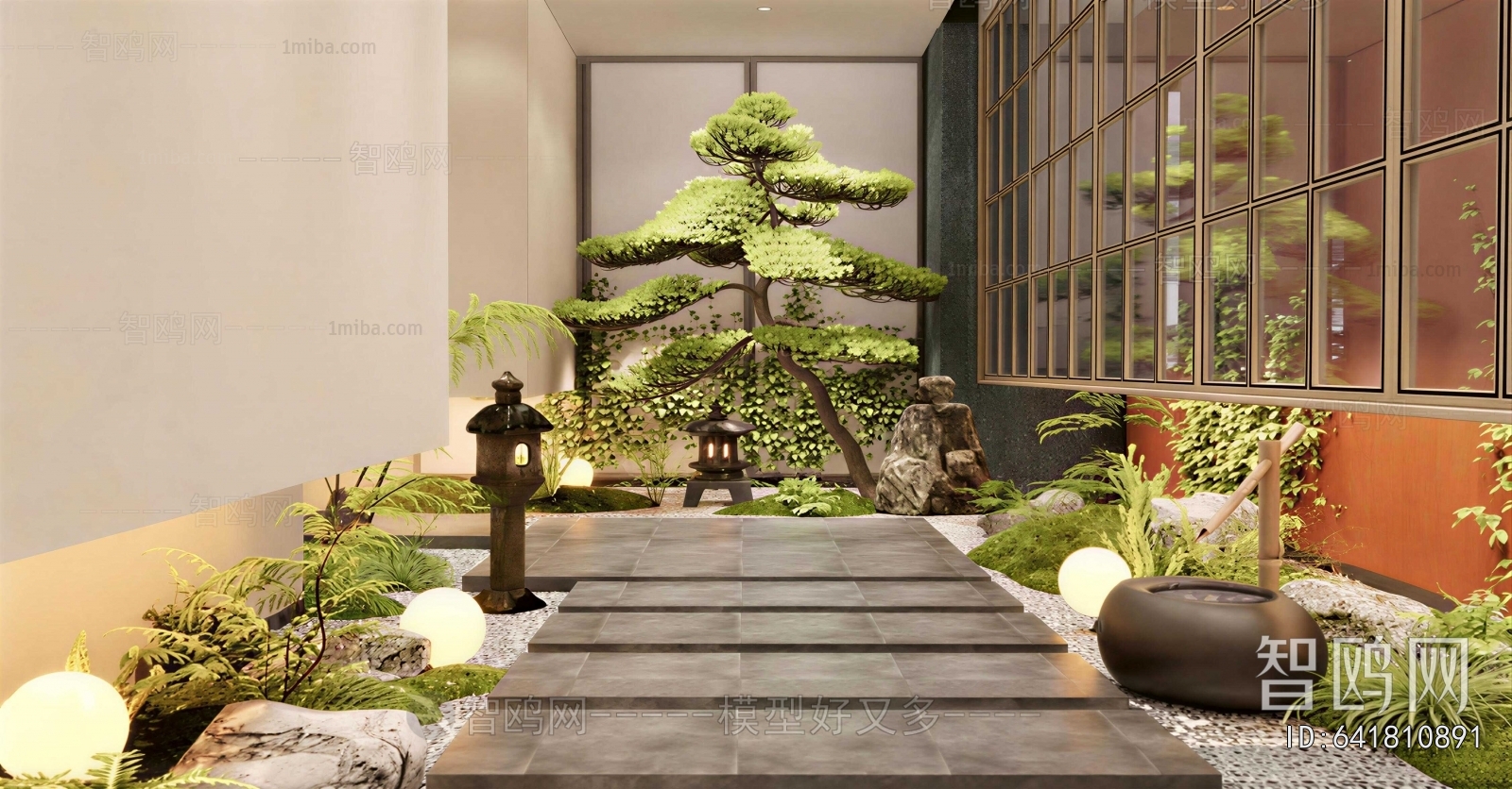 New Chinese Style Courtyard/landscape