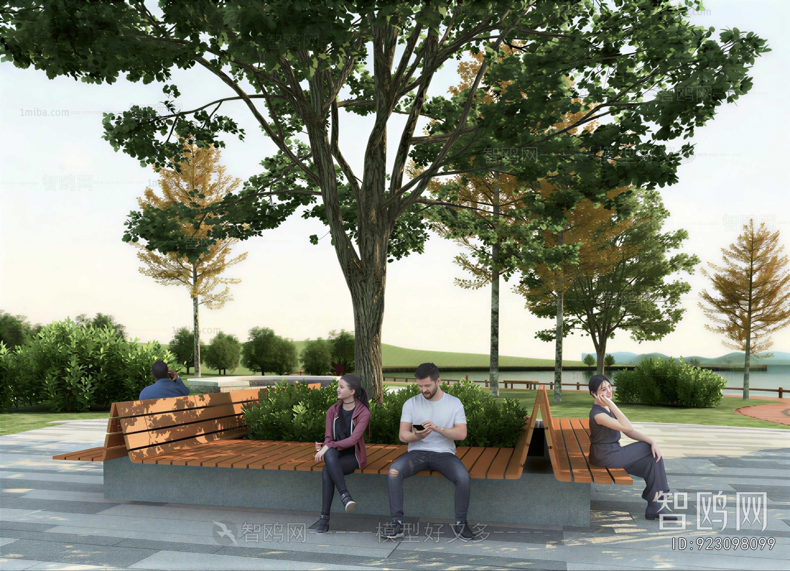 Modern Park Landscape