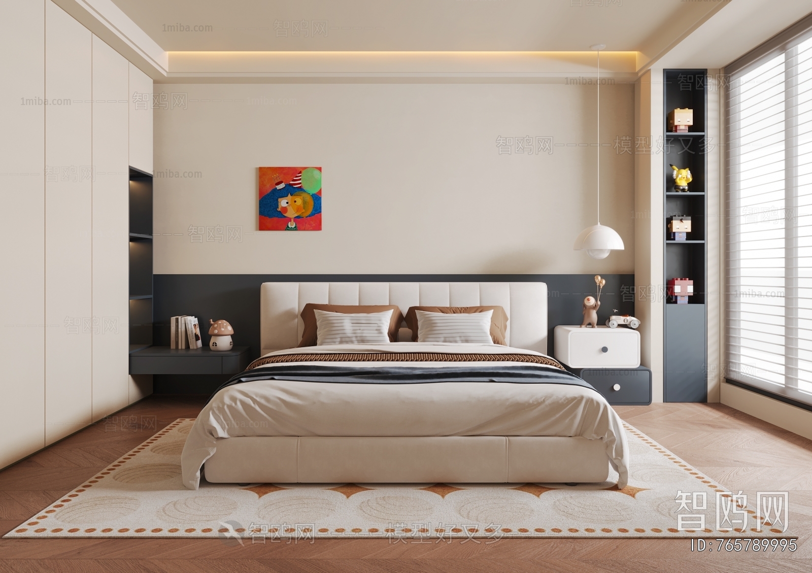 Modern Boy's Room And Son's Room