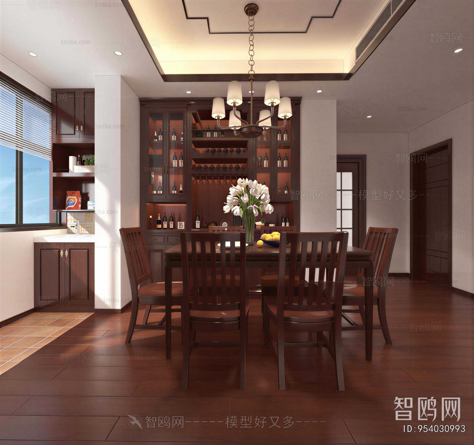 New Chinese Style Dining Room