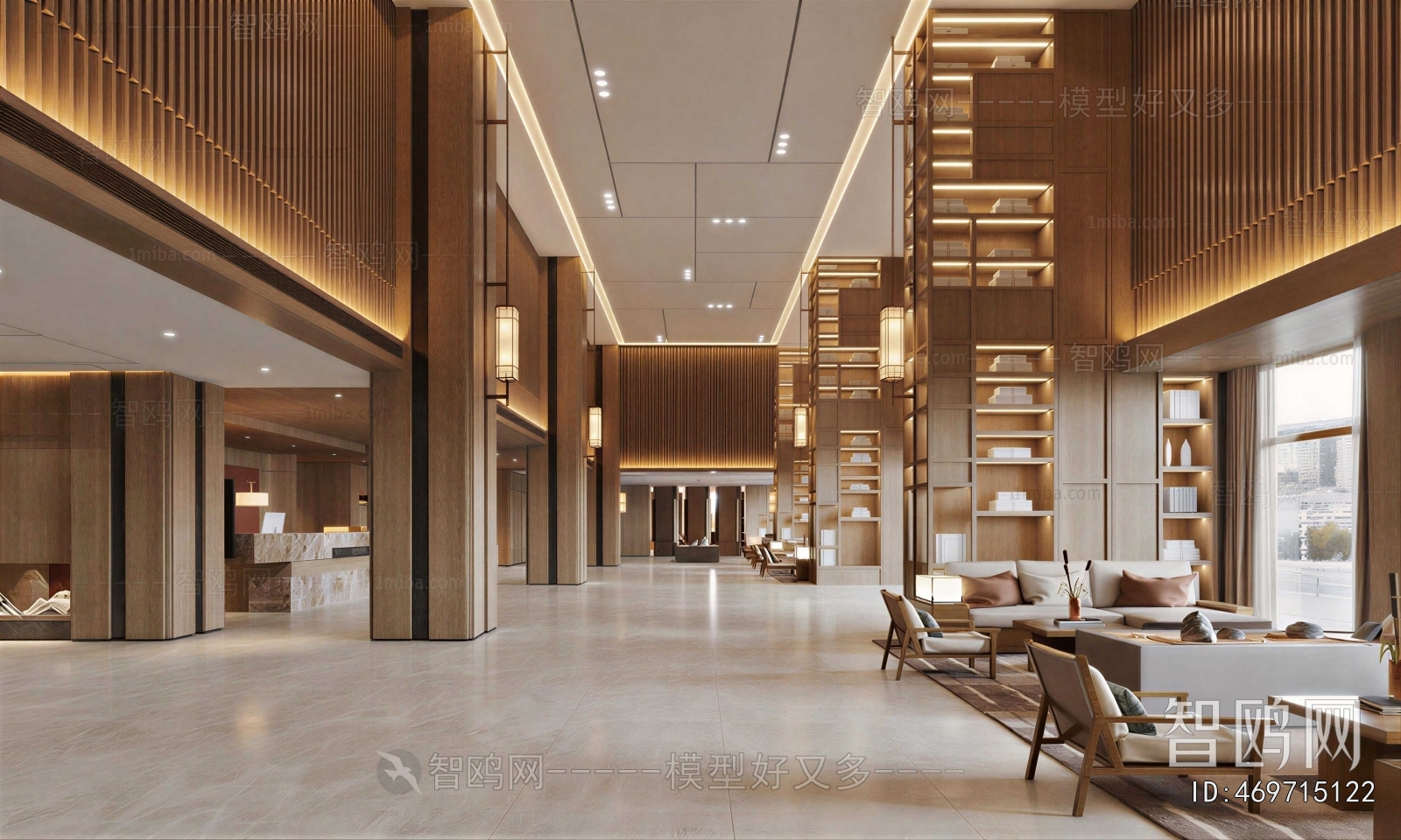 New Chinese Style Lobby Hall