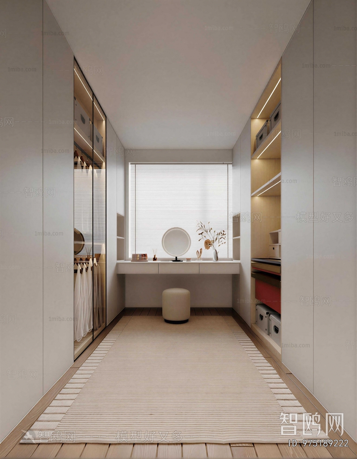 Modern Clothes Storage Area