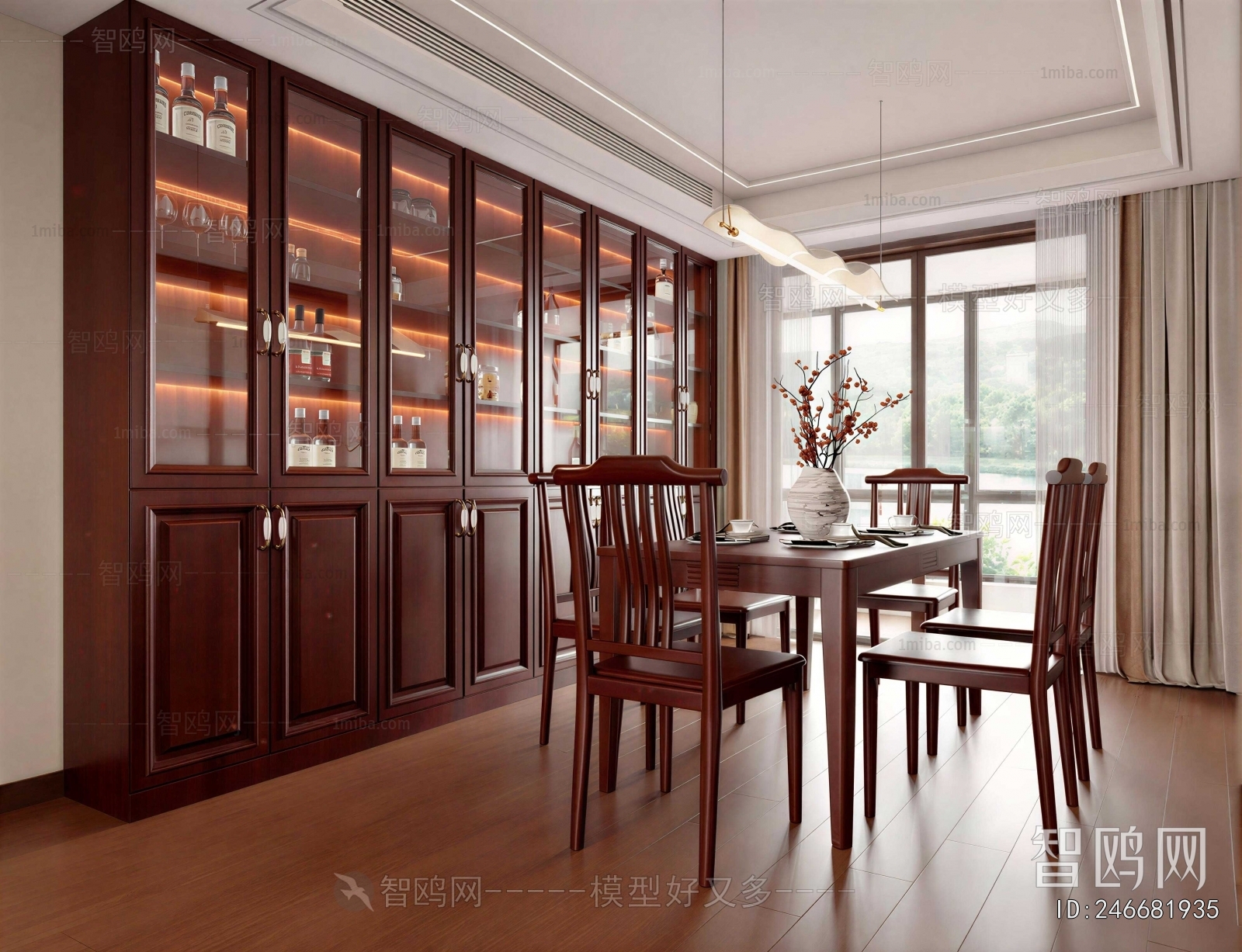 New Chinese Style Dining Room