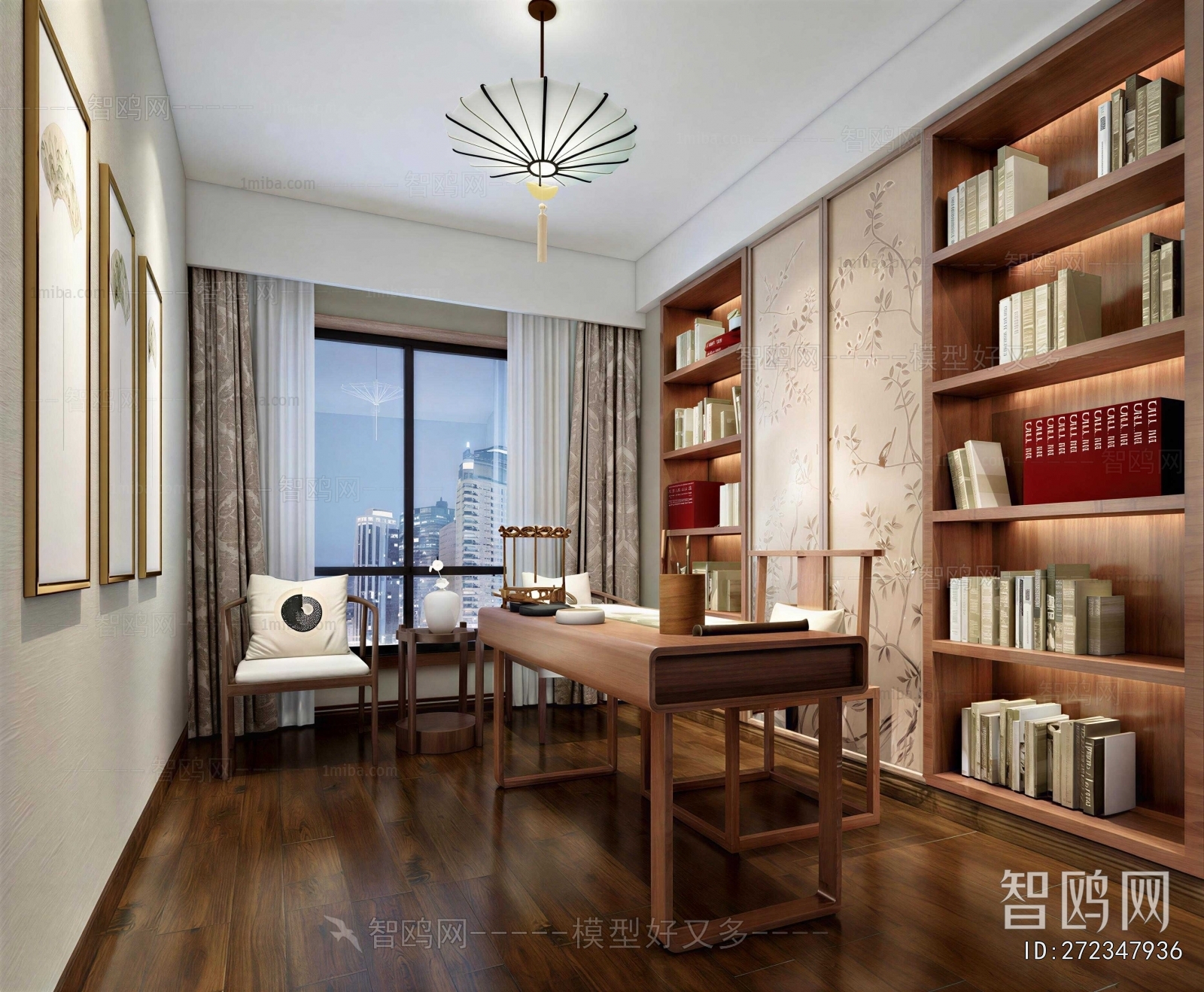 New Chinese Style Study Space