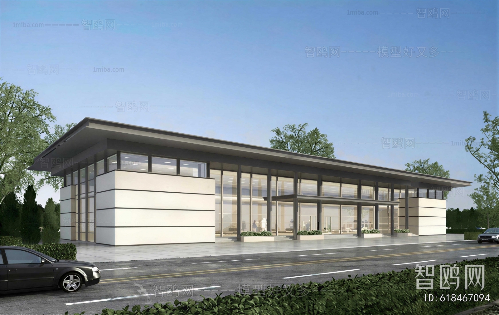 Modern Appearance Of Commercial Building