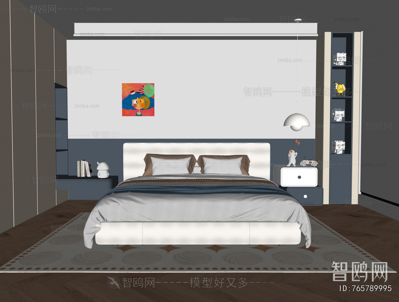 Modern Boy's Room And Son's Room