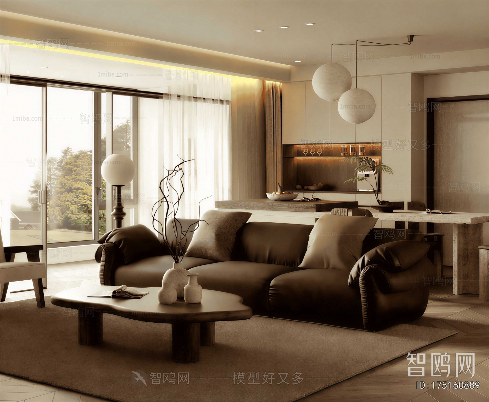 Wabi-sabi Style A Living Room