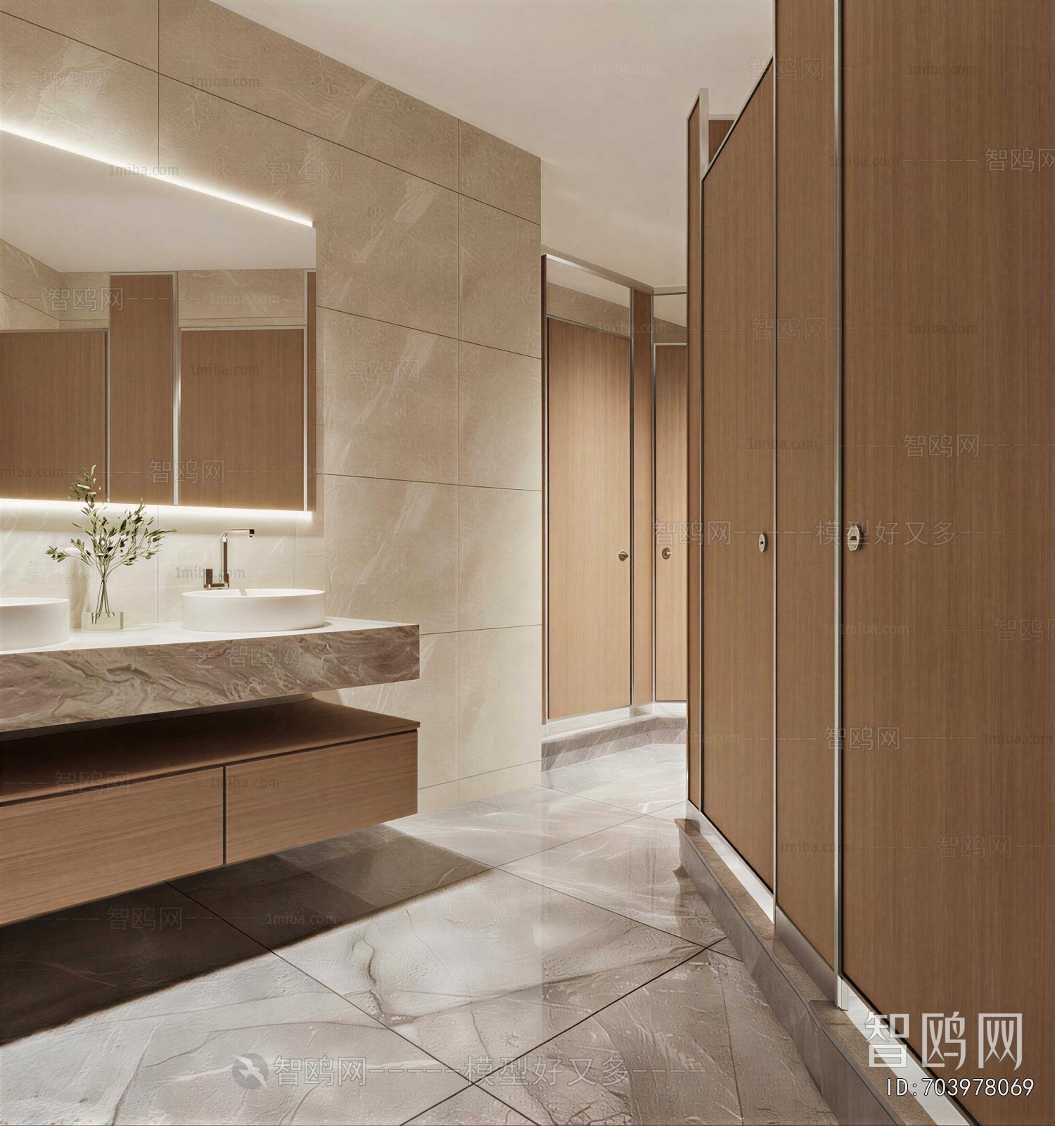Modern Public Toilet