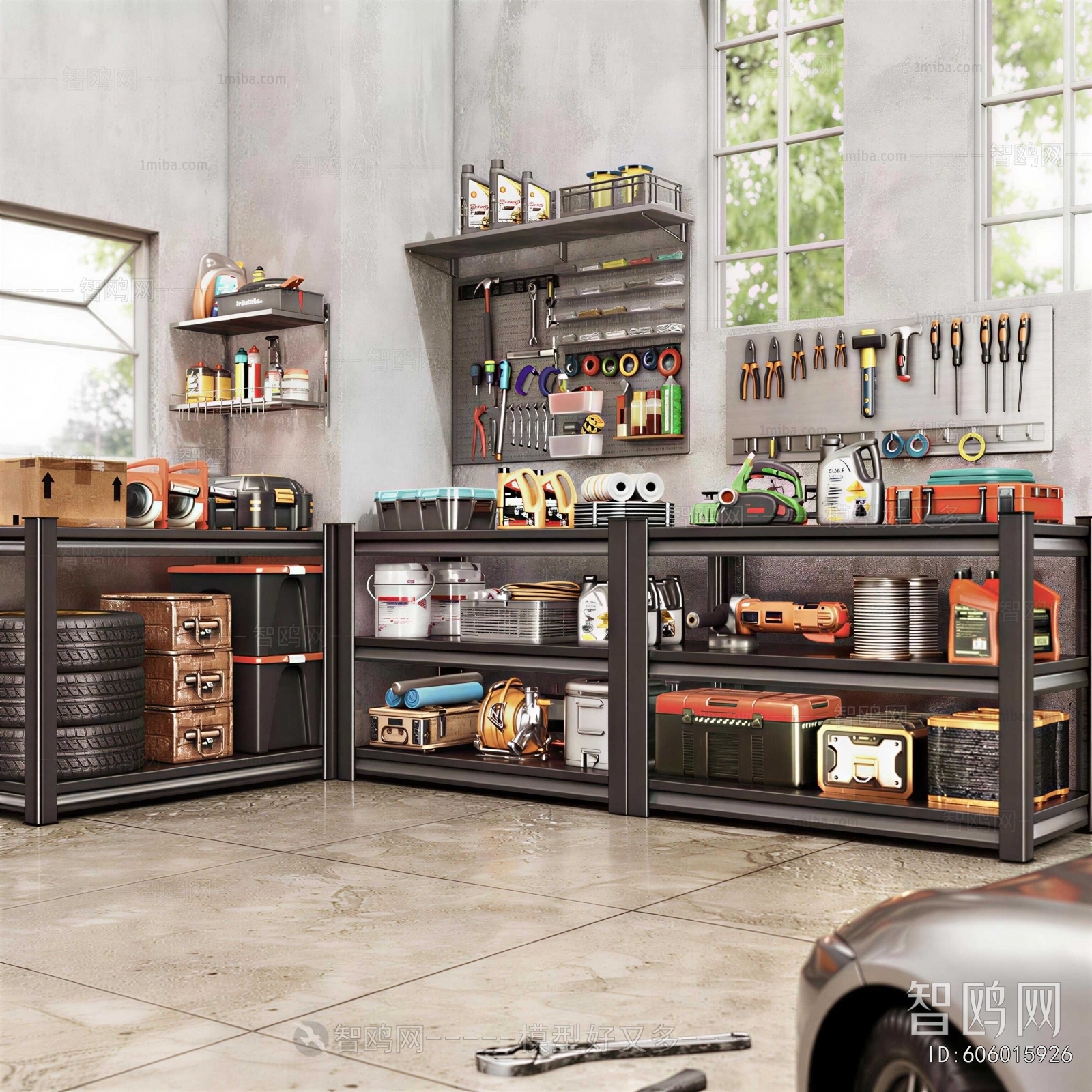 Industrial Style Automobile Repair Shop