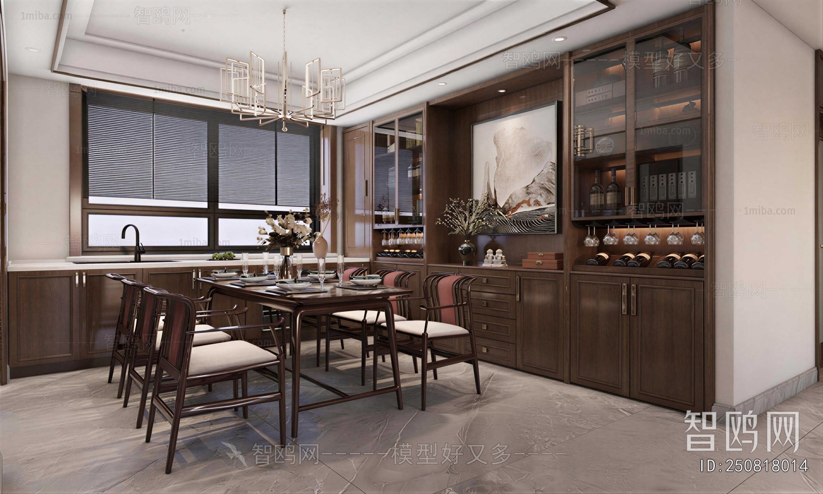 New Chinese Style Dining Room