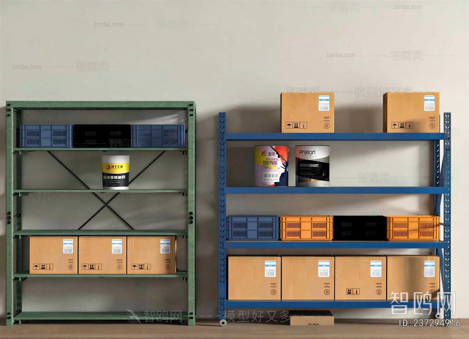 Modern Supermarket Shelf