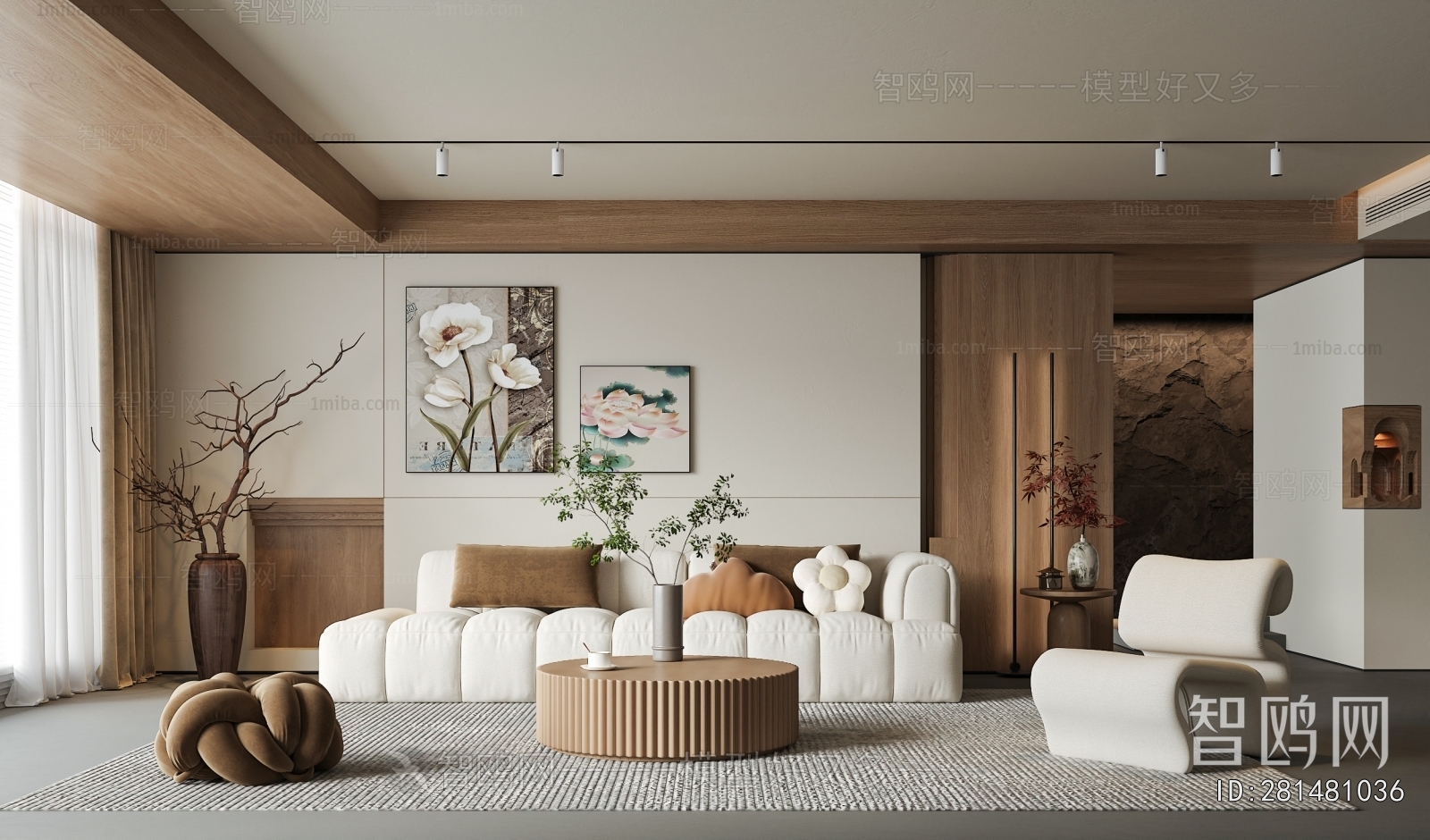 New Chinese Style A Living Room