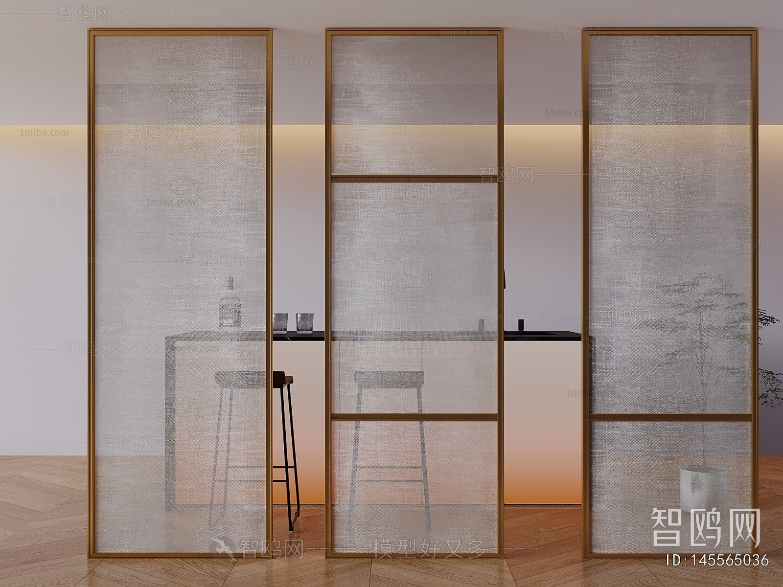 Modern Glass Screen Partition
