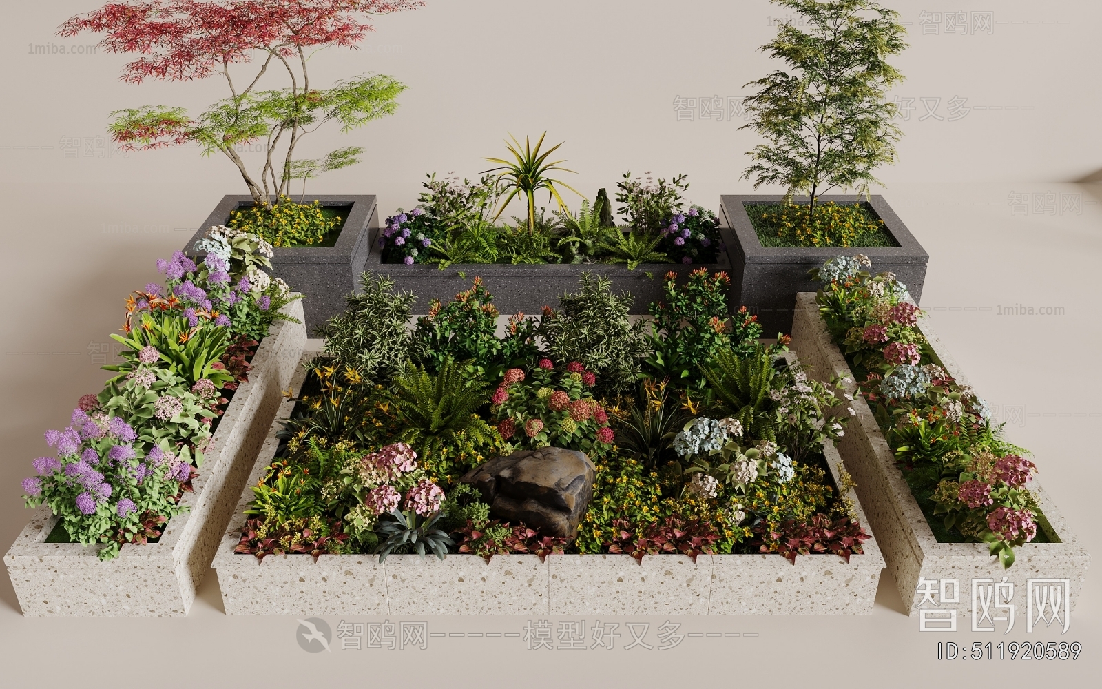Modern Flower Bed, Flower Bowl, Flower Box
