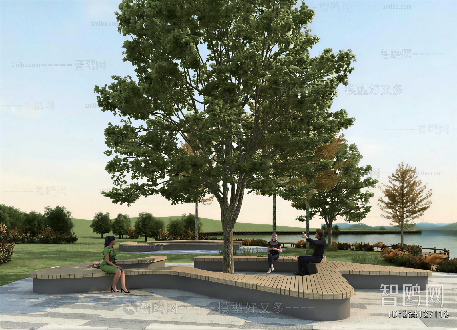 Modern Park Landscape