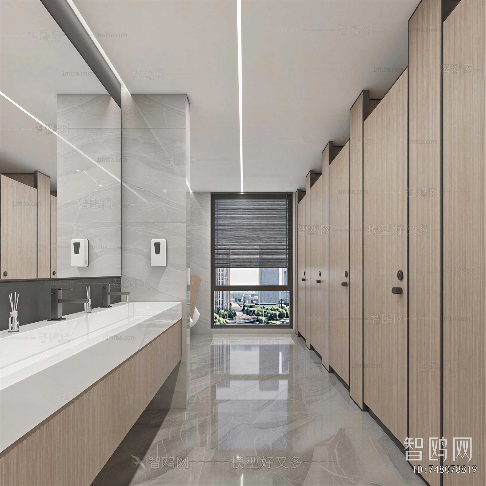 Modern Public Toilet