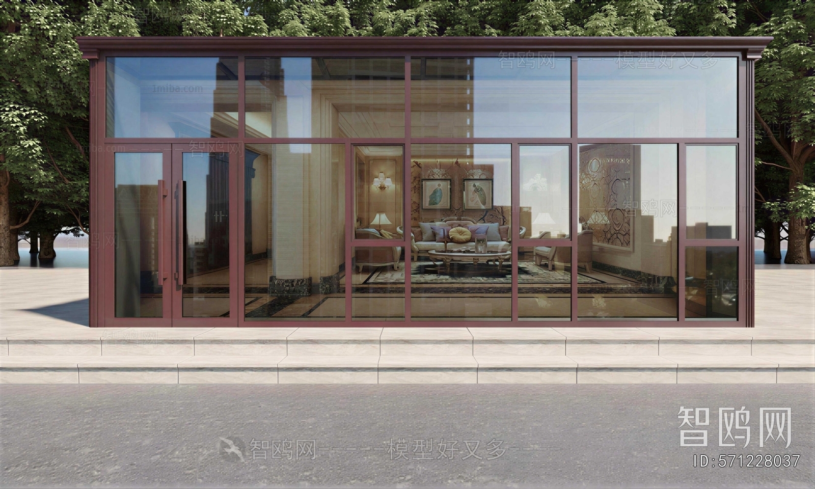 Modern Glass Sunshine Room
