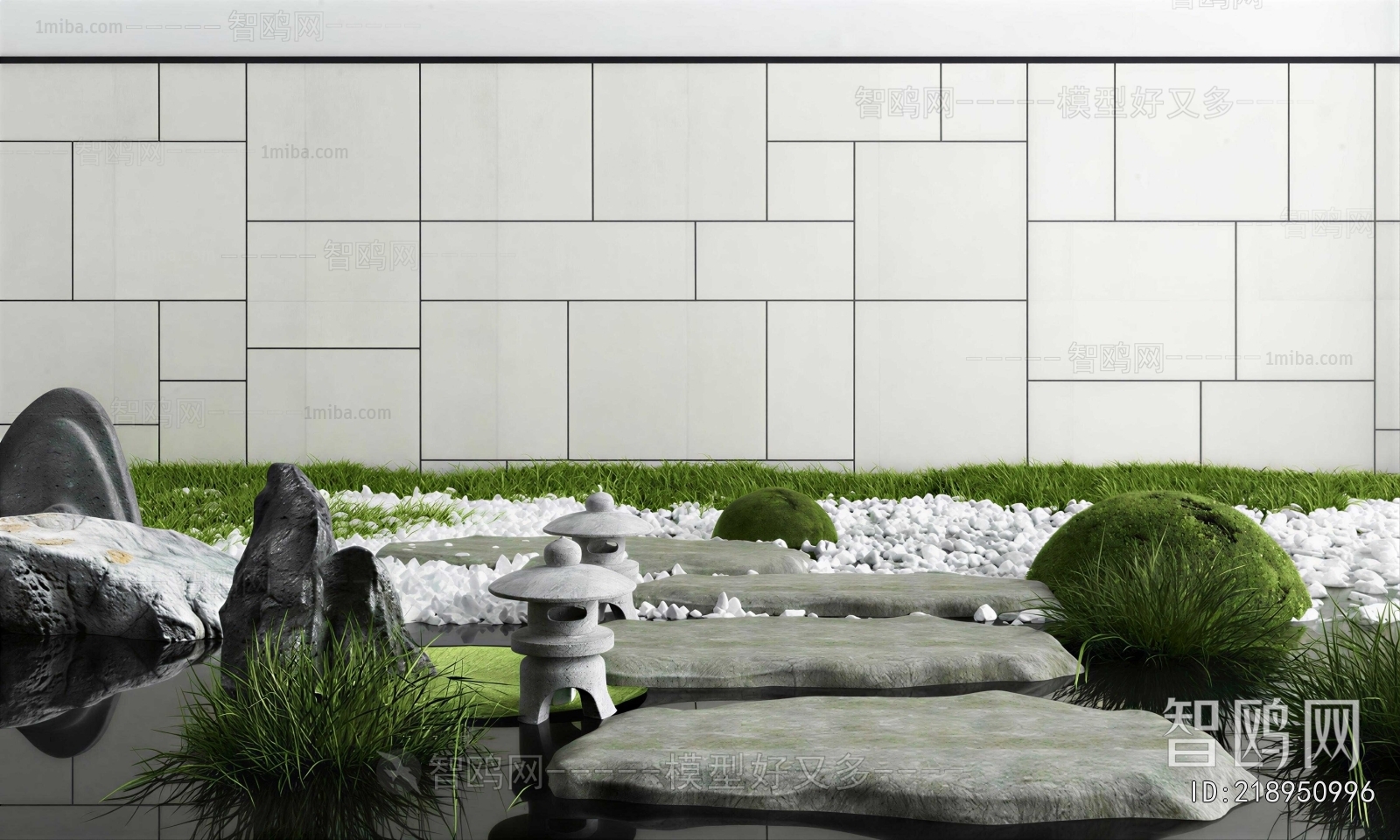 New Chinese Style Rockery Waterscape