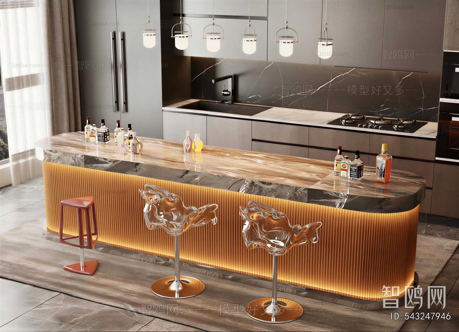 Modern Counter Bar