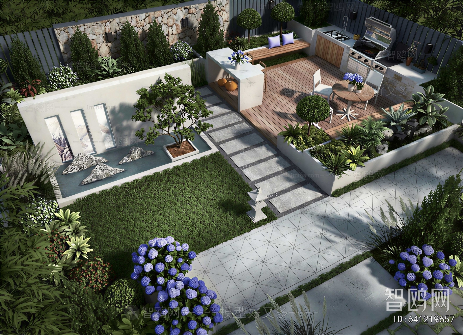 Modern Courtyard/landscape