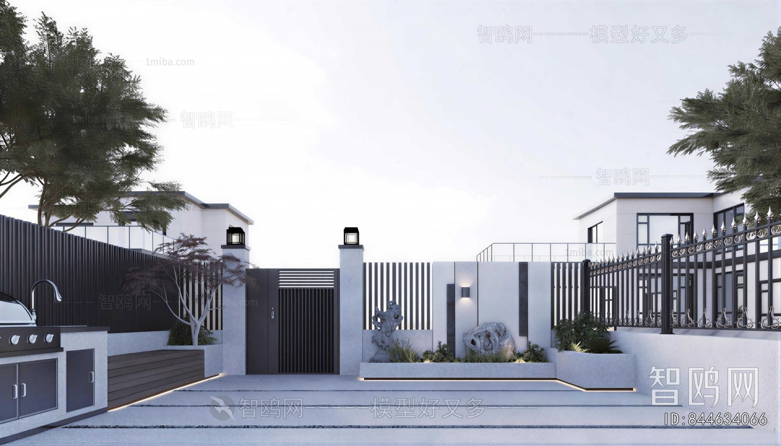 Modern Courtyard/landscape