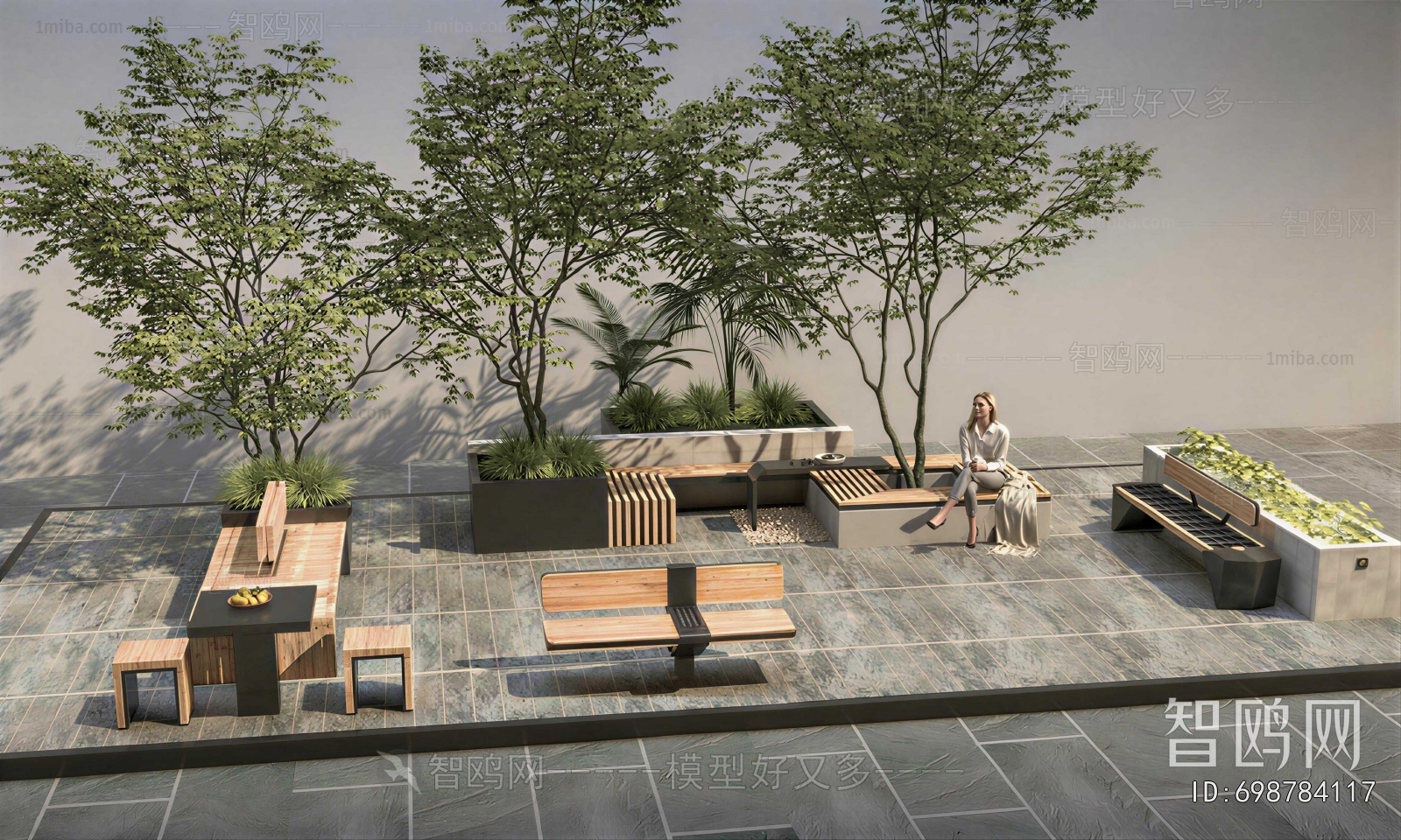 Modern Park Landscape
