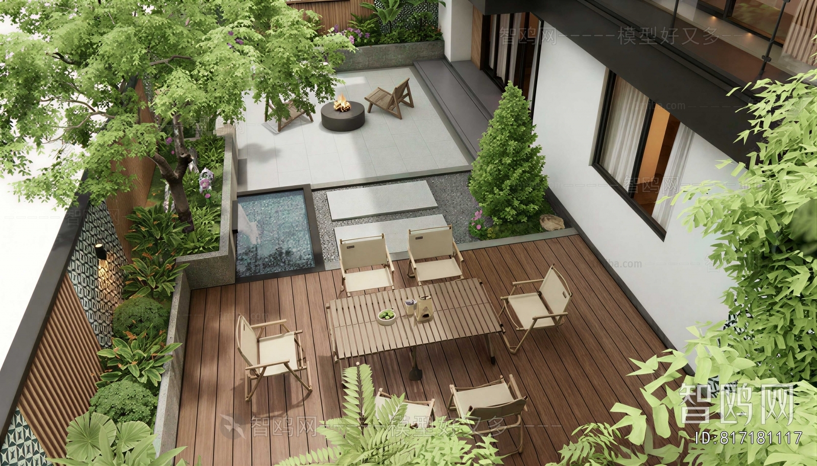 Modern Courtyard/landscape