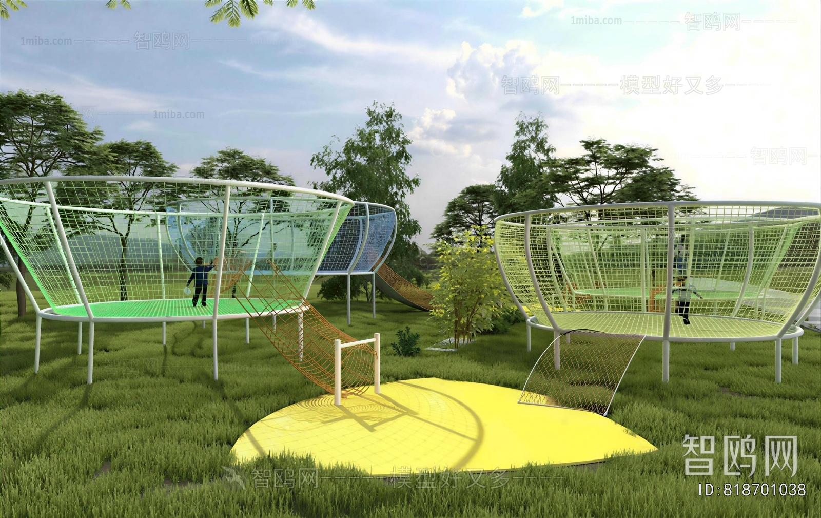 Modern Park Landscape