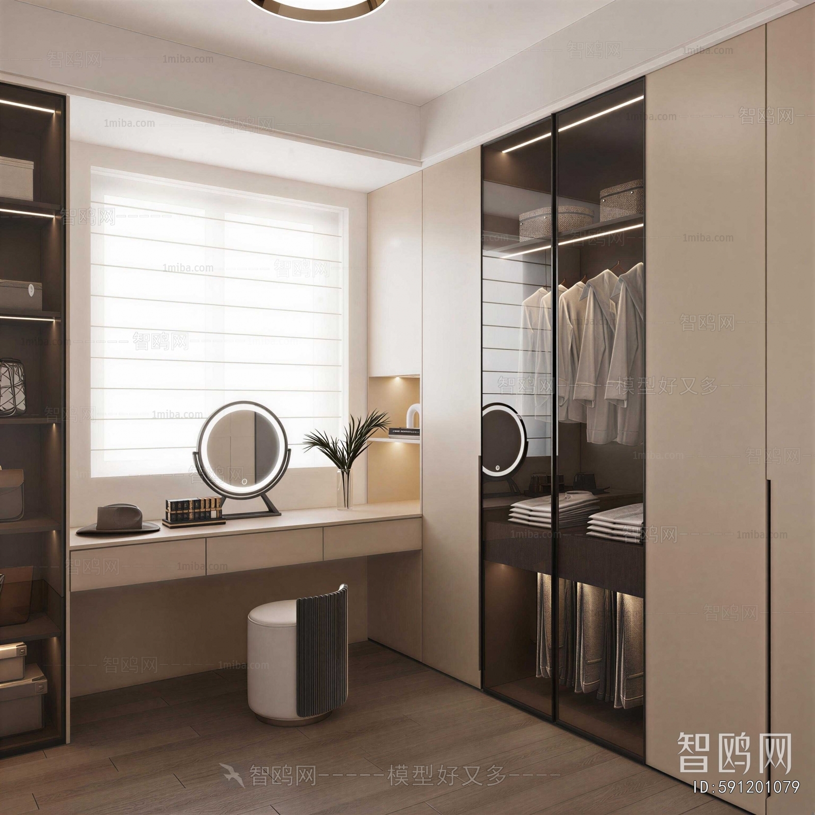 Modern Clothes Storage Area