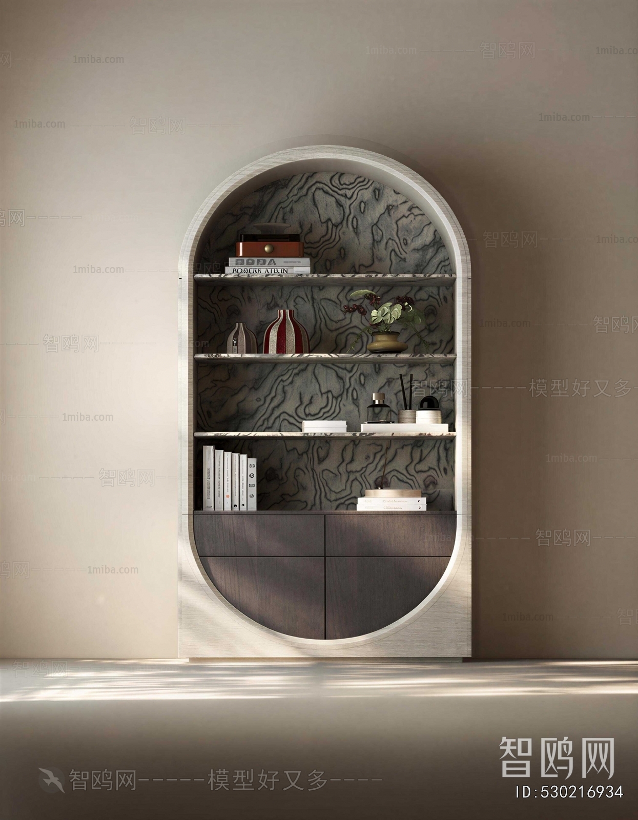 Wabi-sabi Style Decorative Cabinet