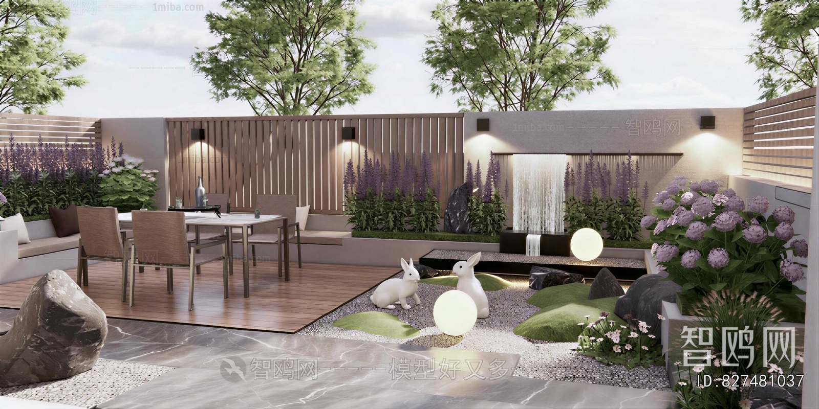 Modern Courtyard/landscape