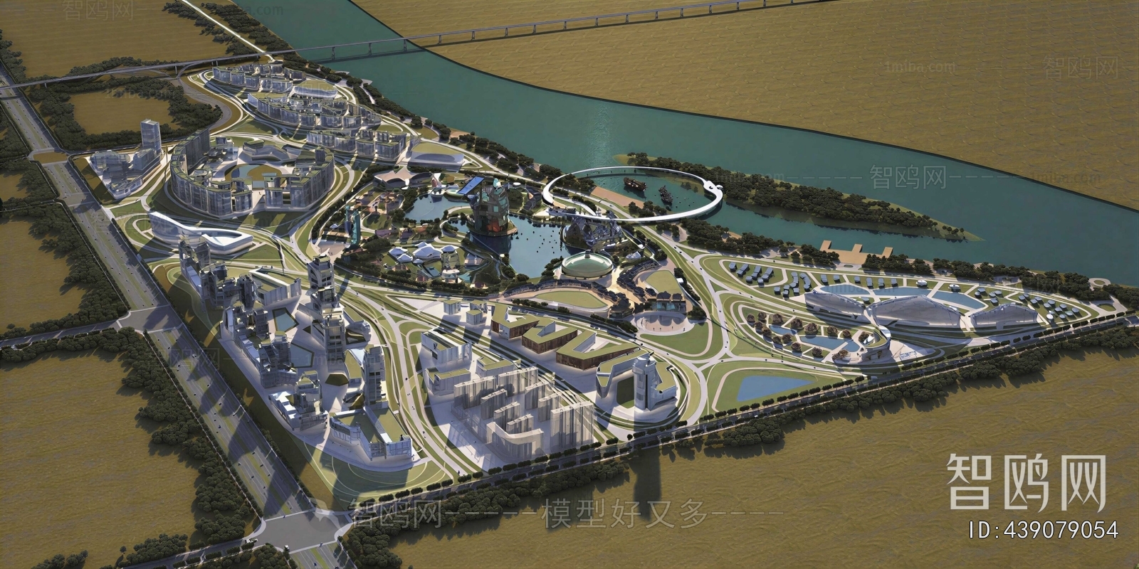 Modern Architectural Bird's-eye View Planning