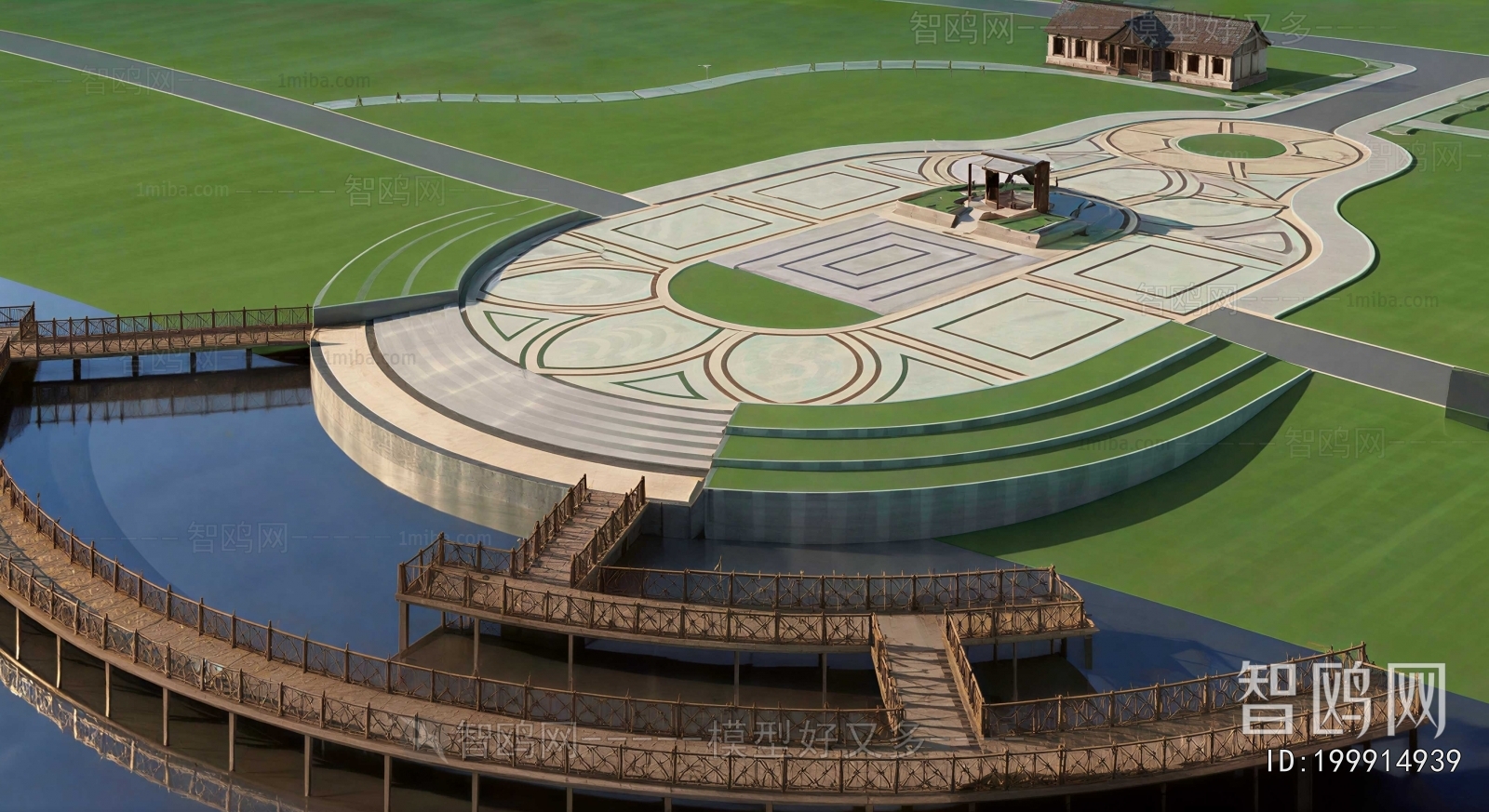 Modern Park Landscape